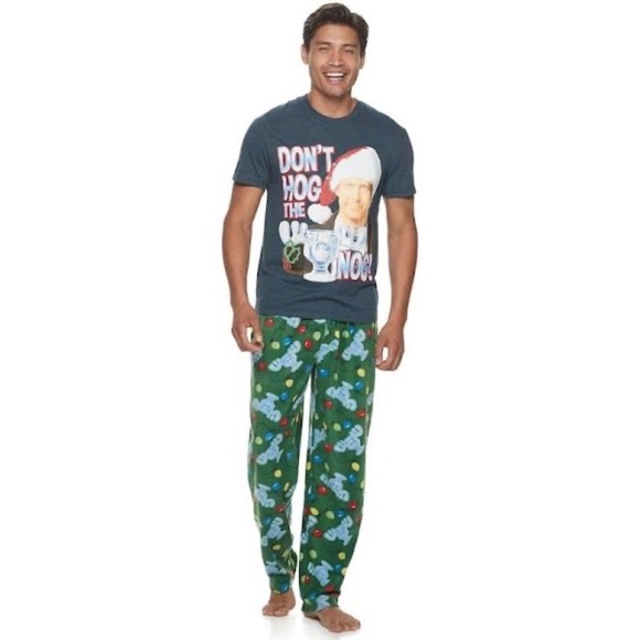 NATIONAL LAMPOONS Christmas Vacation Mens T-Shirt & Pant Sleepwear Pajama Set M - Picture 2 of 4